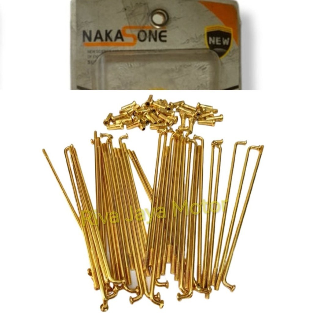 Jari Jari Ruji Gold Nakasone 9 x 130 154 159 164 Depan Belakang Beat Vario Scoopy Astrea Grand Supra