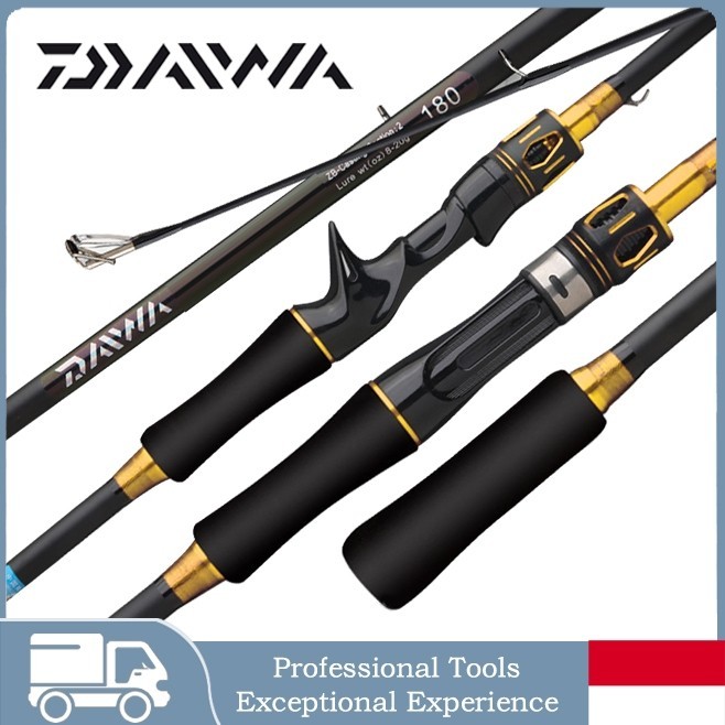 ️Indonesia Spot️ joran carbon solid joran pancing spinning joran tegek ruas pendek kaku ringan Joran