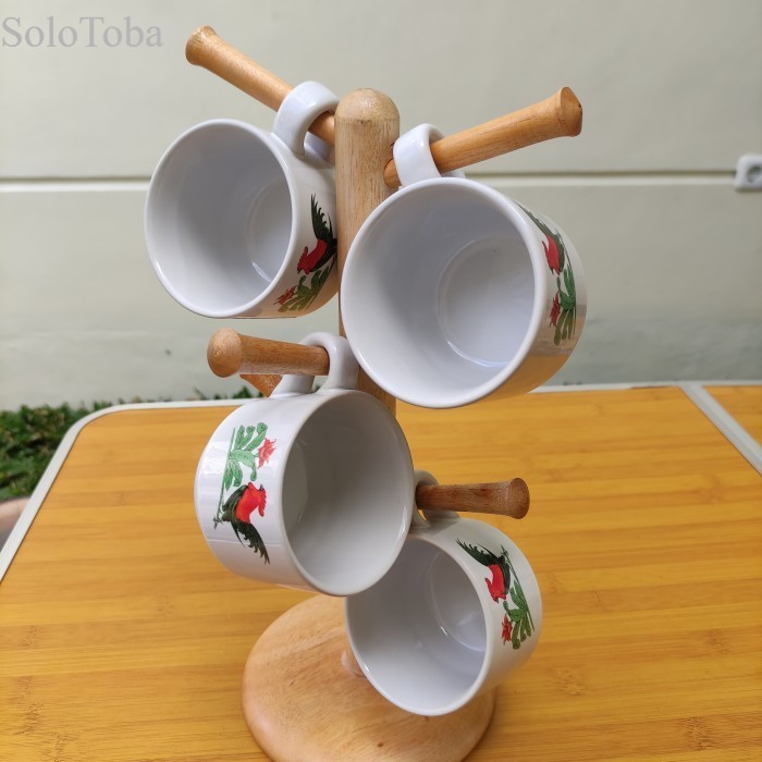 

Mug Holder Kayu KECIL / Gantungan Cangkir Kayu KECIL Murah