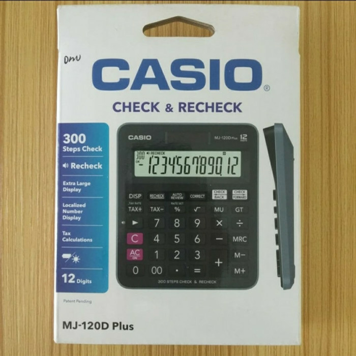 

Calculator Casio MJ 120 D Check and Recheck
