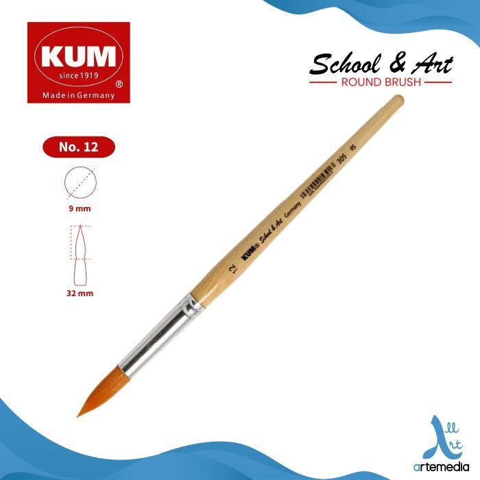 

Gramedia Jambi - Kuas Lukis KUM SCHOOL & ART #12 ROUND BRUSH