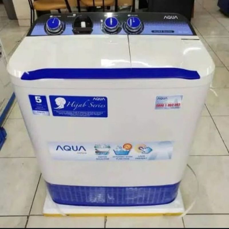 Mesin Cuci 2 Tabung AQUA Sanyo AQW 781 XT 7.5 KG FREE ONGKIR KEBUMEN