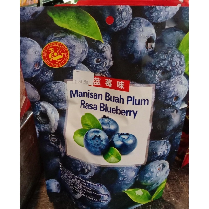 

Manisan buah plum rasa blueberry 220g