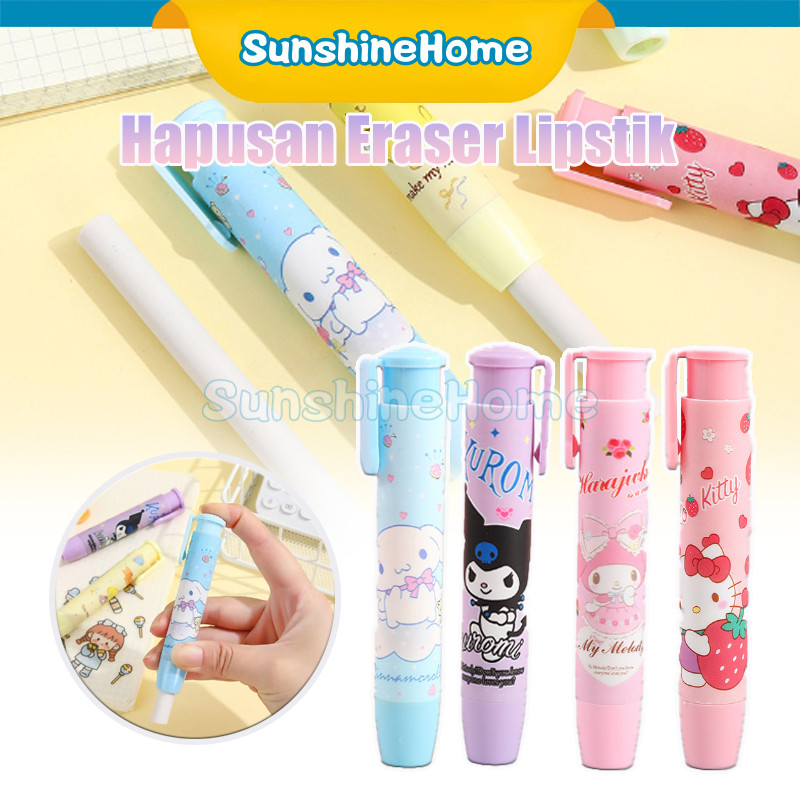 

Penghapus Pensil Mekanik Karakter Mechanical Eraser Lucu Hapusan Eraser Lipstik Retractable Cute Eraser Korean Style Penghapus/ Penghapus Kartun Yang Lucu