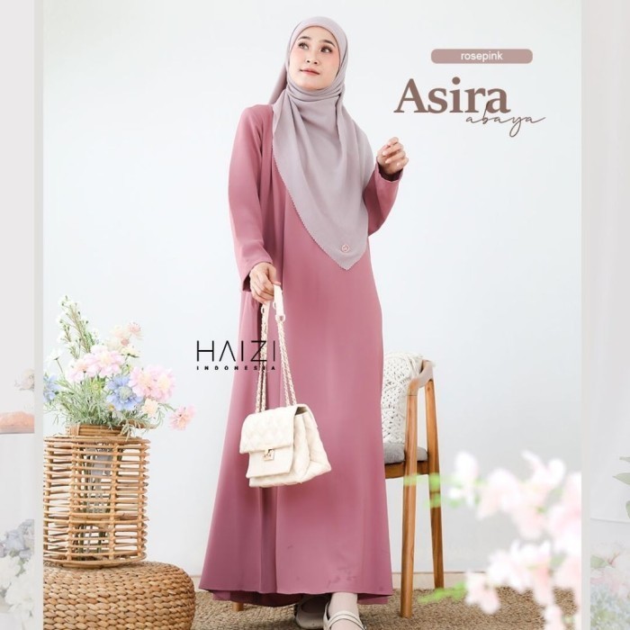 Asira Abaya | Gamis Polos l Bahan famous