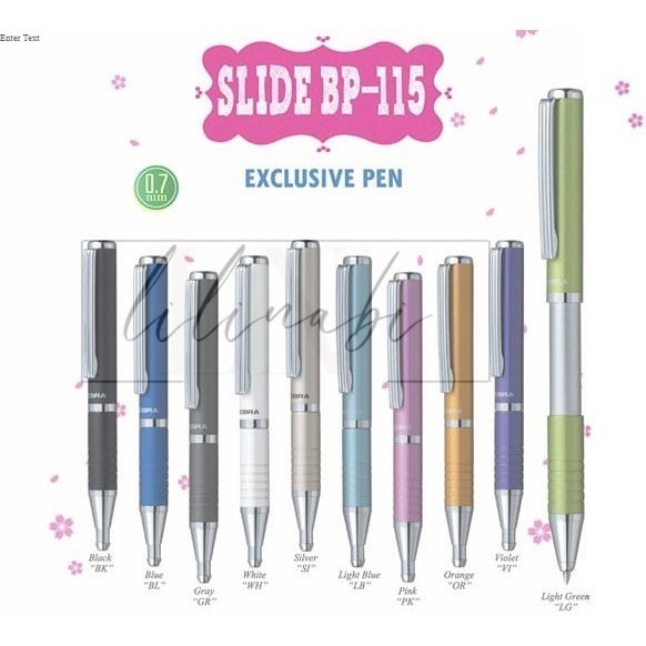 

Ballpoint Zebra Slide BP