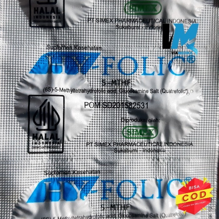 murah✔️- HY folic simex hrg per strip isi 6 tablet -original✔️
