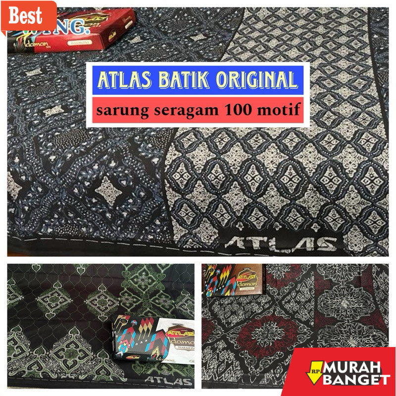 Sarung idaman- Sarung ATLAS IDAMAN Batik Super Original Murah Sarung Seragam Atlas Idaman Harmoni