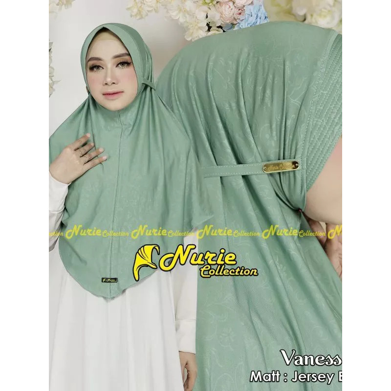 (Nurie) Hijab instan Vanessa by Nurie jersey embos |Marlina_Hijab