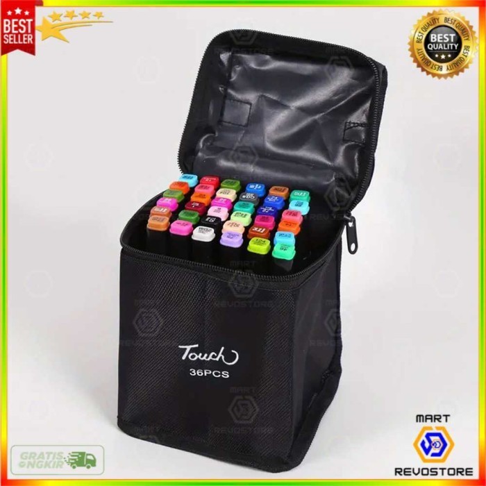 

Spidol Dual Side Fine Art Brush Art Marker Set 36 Warna - CY-006