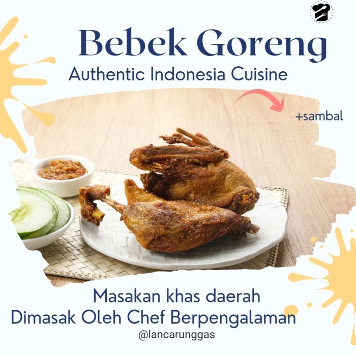 

Bebek Goreng Dimasak Utuh 1 Ekor Fresh Masakan Baru