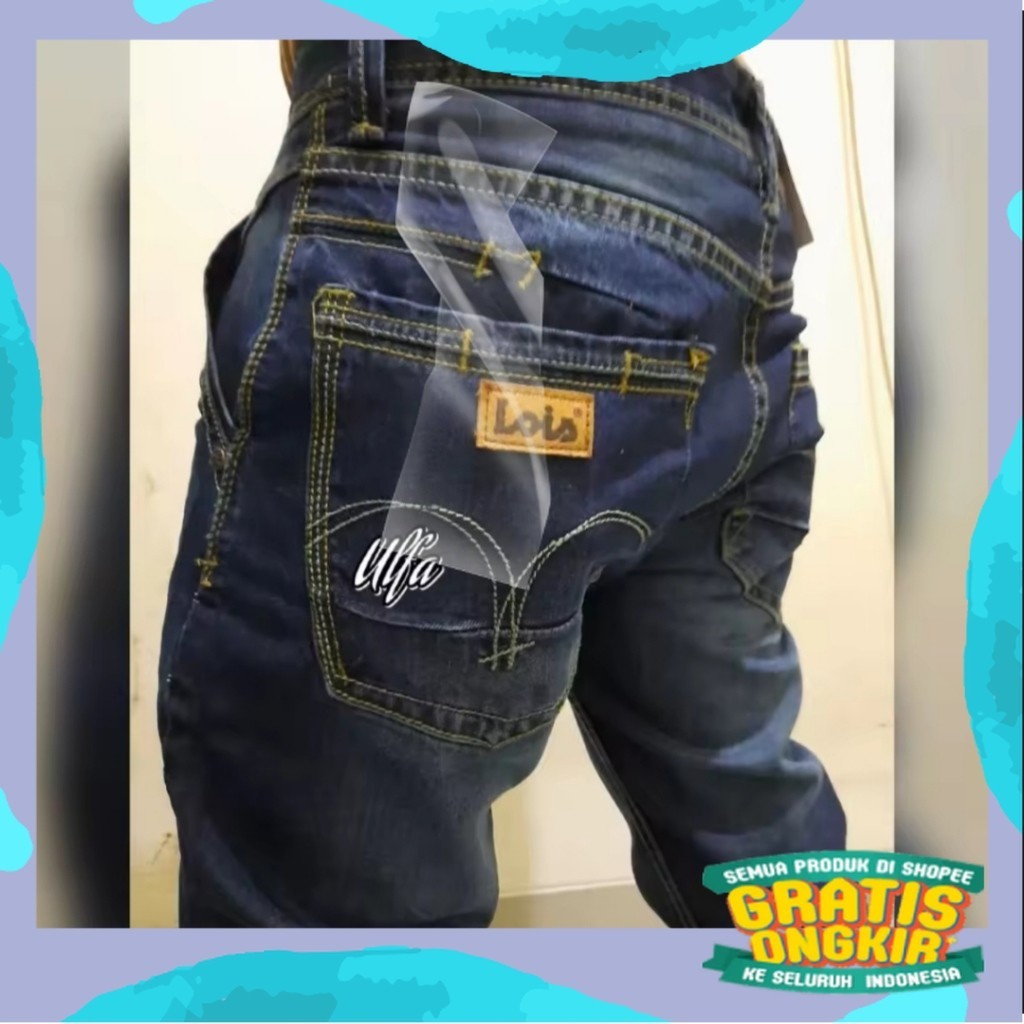 Celana Jeans Lois Premium Pria Panjang Terbaru - Jeans Lois Cowok Terlaris/ Jumbo Gemoy