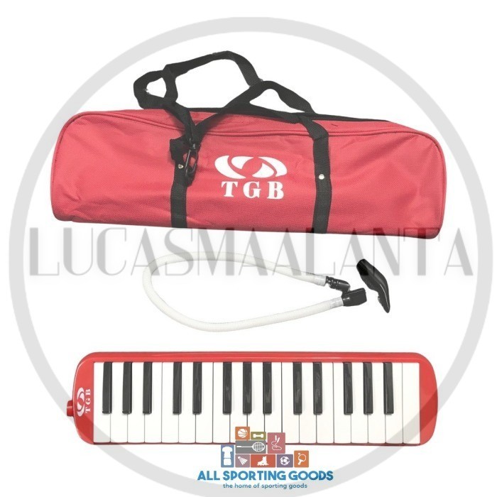 Pianika Melodica Anak Alau Tiup TGB Merah Pink Biru Hitam - Merah