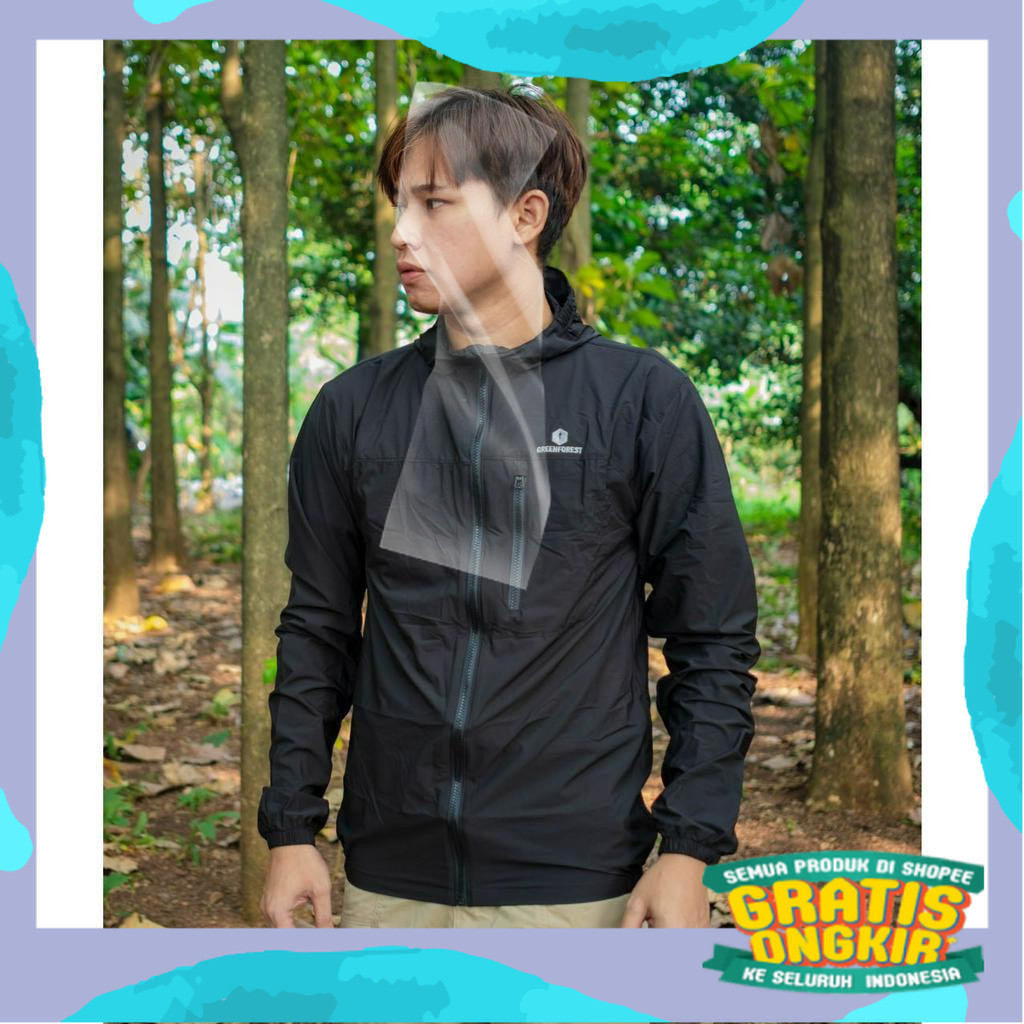 Greenforest Lavatera Jaket Lipat Running Olahraga Outdoor Pria dan Wanita/ Prambowo