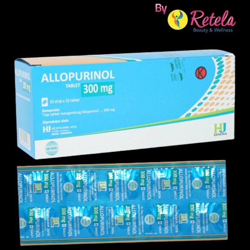 ALLOPURINOL 300 MG TABLET 10'S/ALLOPURINOL/ASAM URAT