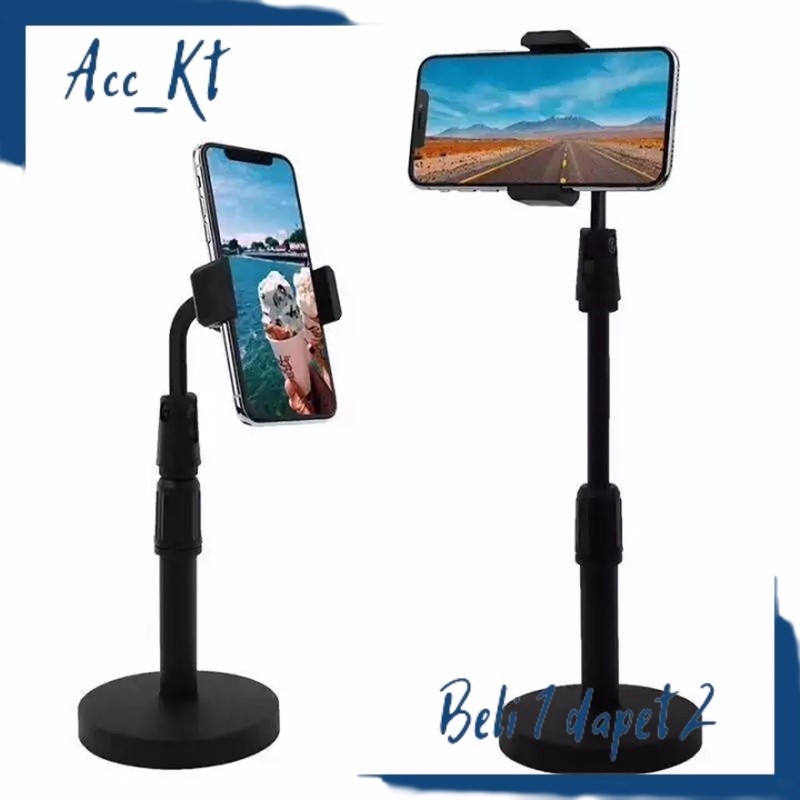 GRATIS ONGKIR BELI1GRATIS1 PHONE HOLDER STANDING MEJA HD25 / HOLDER TATAKAN HP DI MEJA UNIVERSAL FLE