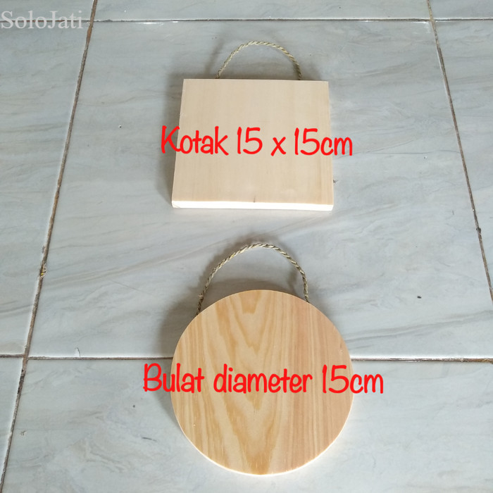 

Talenan Kayu Tali / Talenan Lukis / Wall decor / Wooden Cutting Board - bulat tali d15 murah