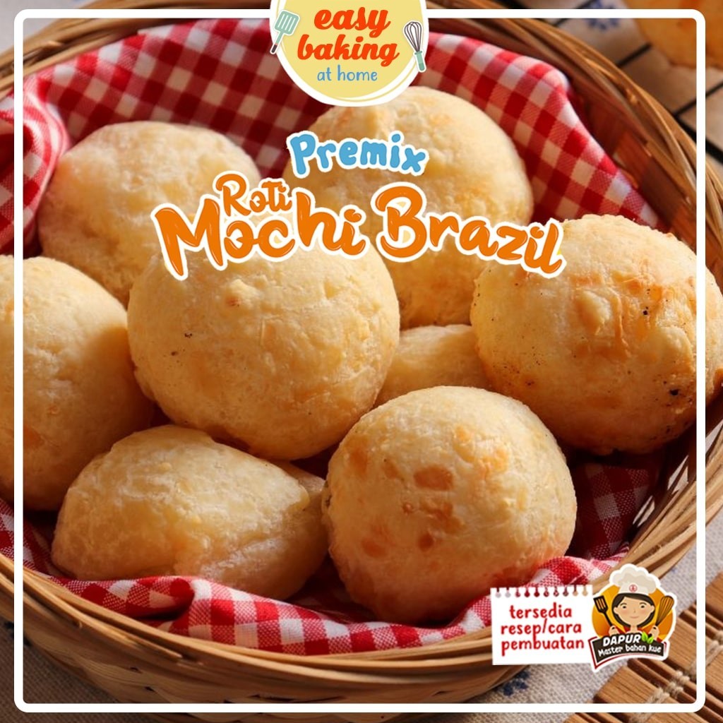 

Premix Roti Mochi Brazil Cheese Bread Pao De Queijo (500gr)