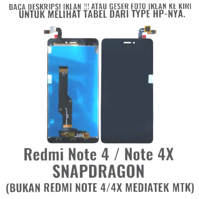 LCD Touchscreen Fullset Xiaomi Redmi Note 4 Snapdragon / Redmi Note 4X SnapDragon