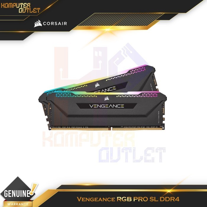 CORSAIR RAM VENGEANCE RGB PRO SL 64GB (2x32GB) DDR4 3600MHZ LONGDIMM