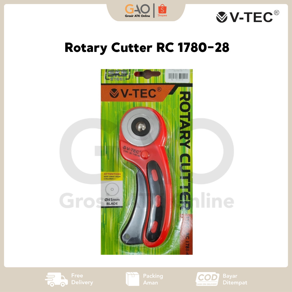 

Rotary Cutter Pemotong Putar V-Tec RC 1780-28