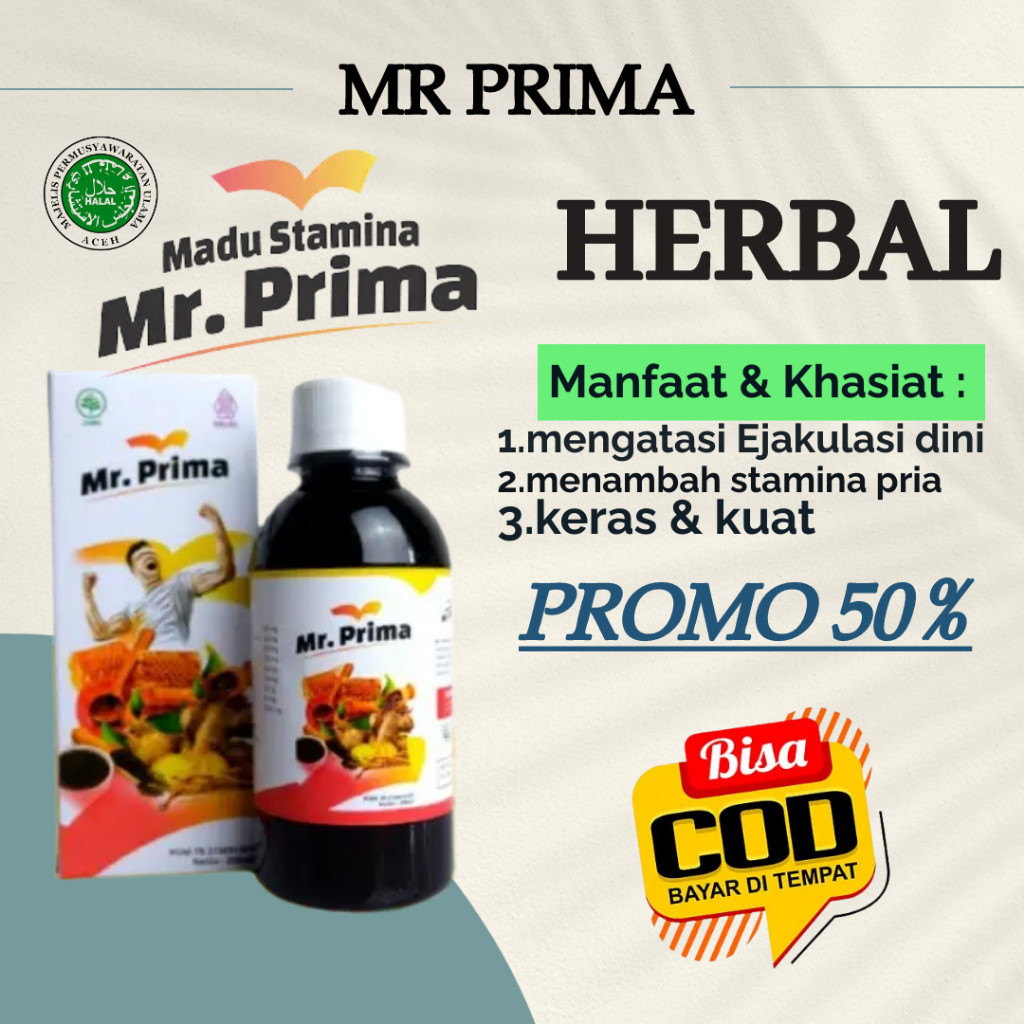 

[COD FREE ONGKIR]PROMO TERLARIS [COD] MR PRIMA ASLI ORIGINAL MADU STAMINA PRIA KUAT PERKASA READY STOCK