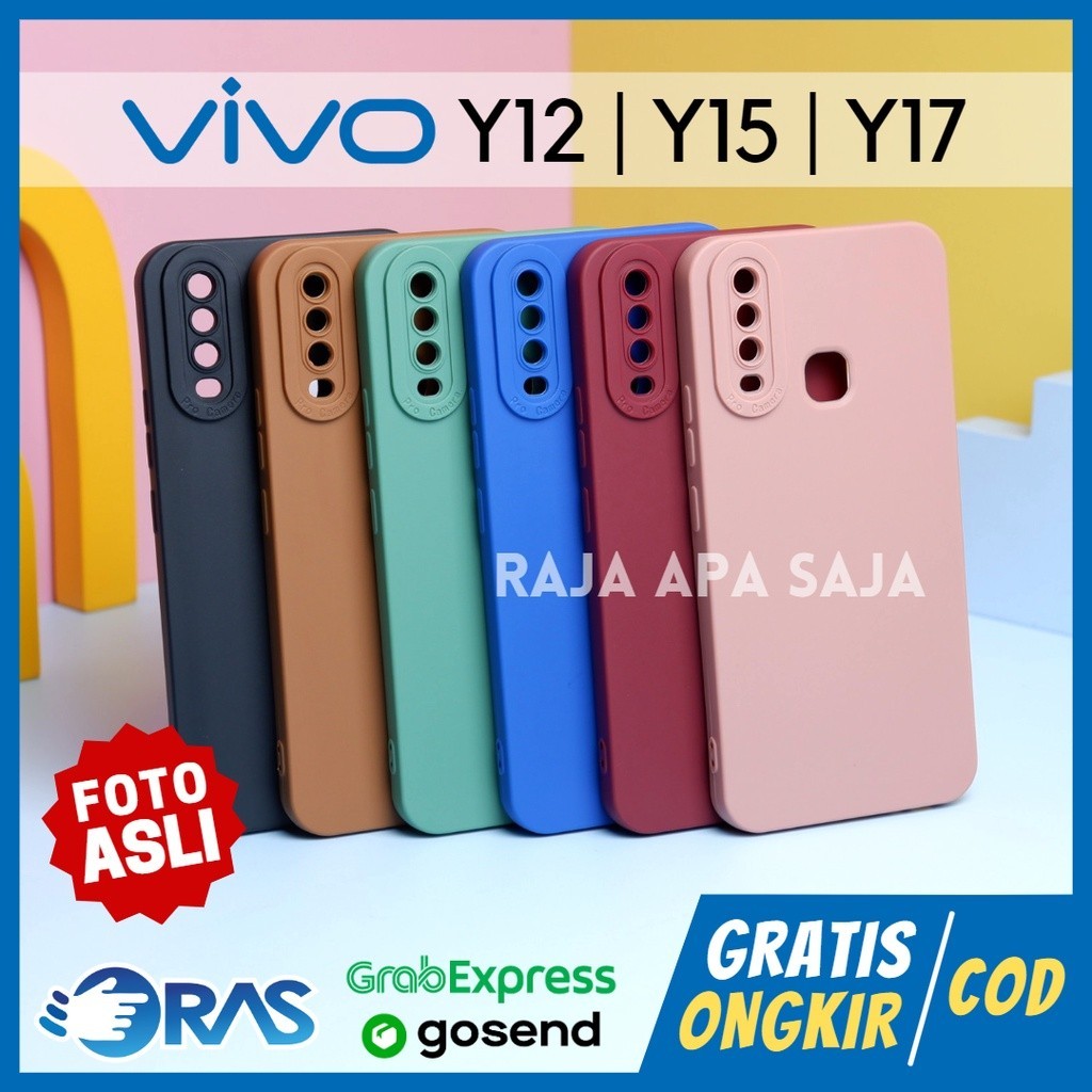 Soft Case VIVO Y12 Y15 Y17 Cover Casing Silicon Silikon Karet Pelindung HP Handphone Pro Cam