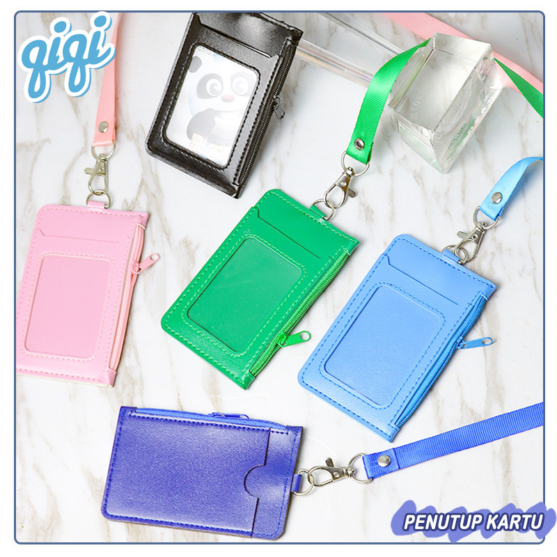 

Name Tag ID Card Holder Frame / Casing ID Card / Name Tag holder Kulit Sintetis 2 Sisi - Qiqi Treasure