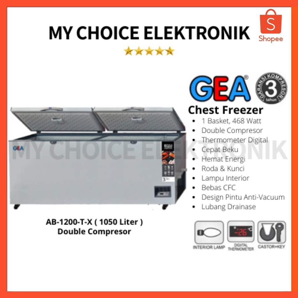 GEA Chest Freezer AB-1200-TX / AB-1200TX / AB1200 TX