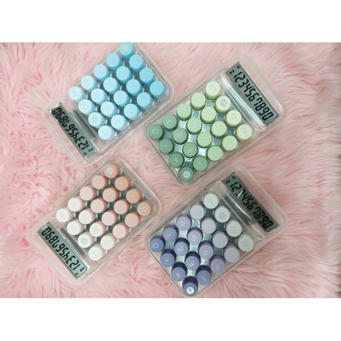 

Kalkulator Rainbow Transparan Kincizen KC-819 / Calculator Pastel Tombol Fancy
