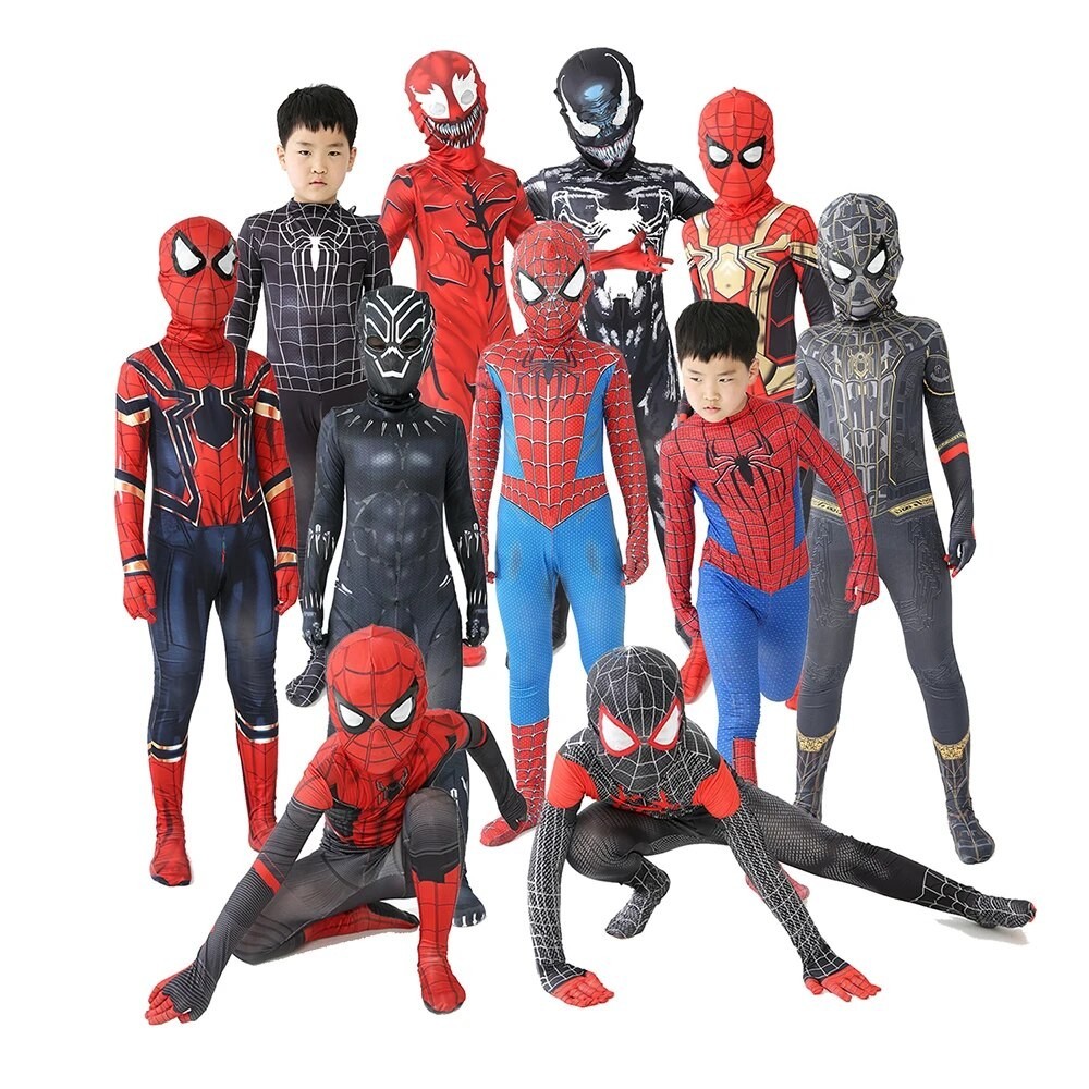 Cosplay Spiderman Costume Iron Costume Superhero Movie Halloween Costumes for Children Spiderman Ani