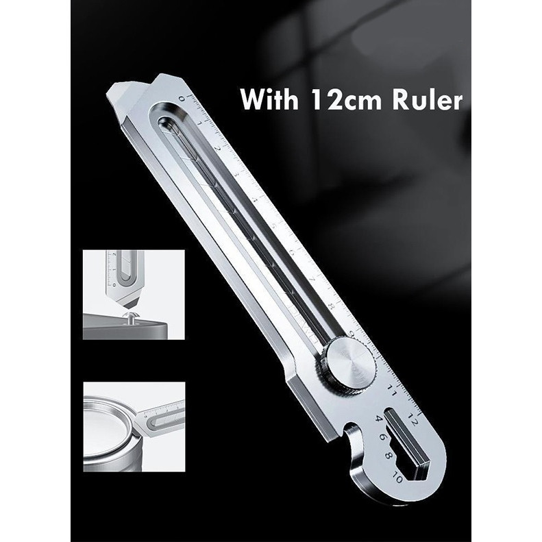 

Pisau Cutter 6in1 18mm multifungsi baja cuter besi stainless besar 5pc mata pisau cutter pisau