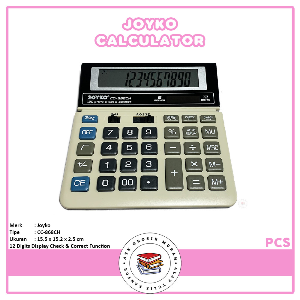 

Joyko - Elektronic Calculator CC-868CH - Pcs