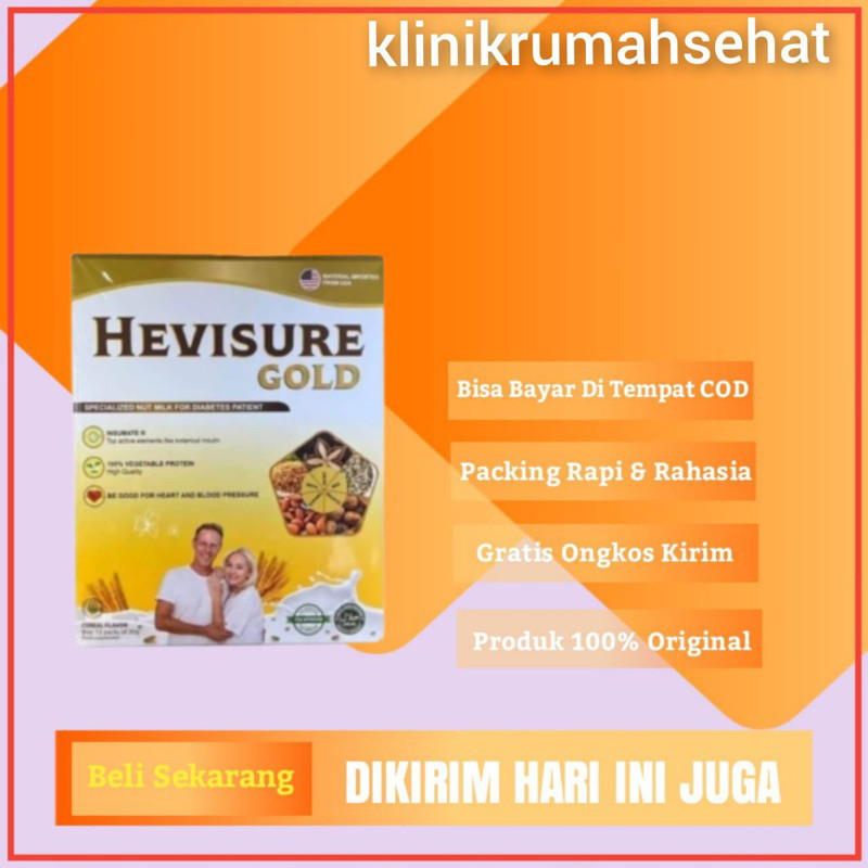 

1 BOX HEVISURE GOLD MILK SUSU 100% ORIGINAL susu menurunkan diabetes kencing manis gula darah