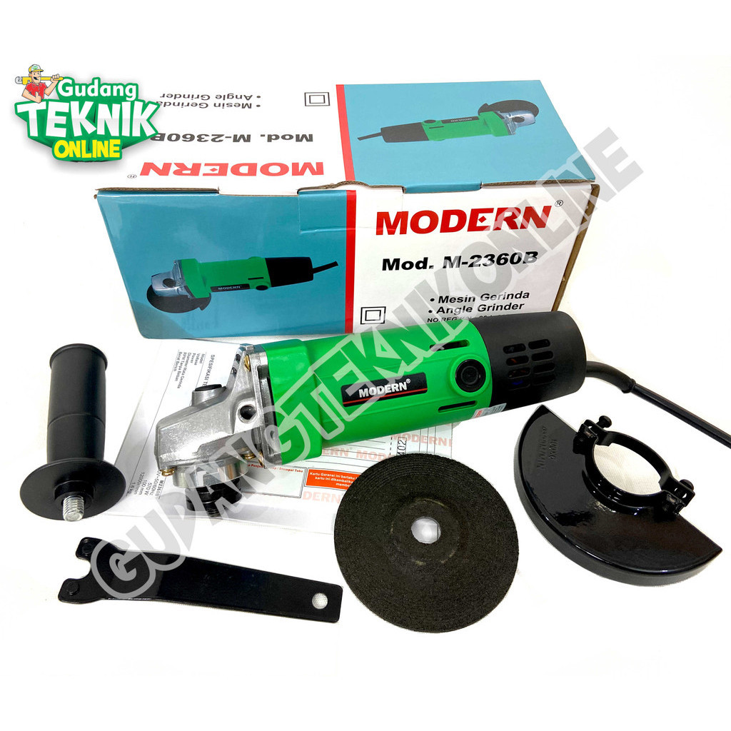 Mesin Gerinda Tangan 4" M-2360B MODERN Gerinda Listrik Gurinda Grinda Grenda Angle Grinder M2360B MO