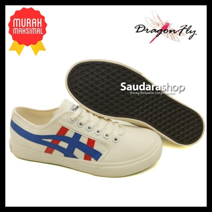 Sepatu Dragonfly Alpha Putih Biru / Sepatu Dragonfly Alpha White Blue