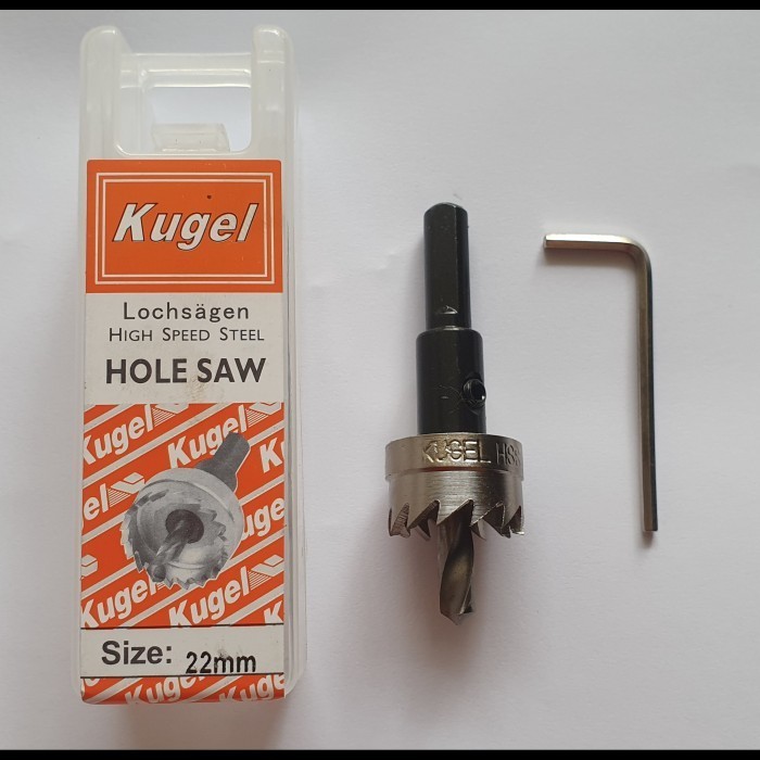 mata bor besi kugel KUGEL Hole saw HSS 22 mm - Mata Bor Besi 22 mm Original