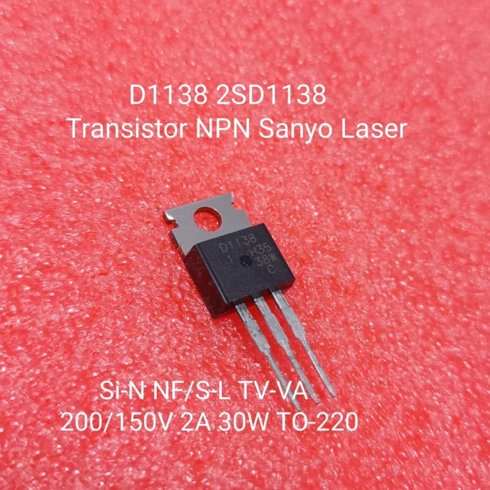 D1138 2SD1138 transistor NPN Sanyo to-220 Spare Parts Electro Components
