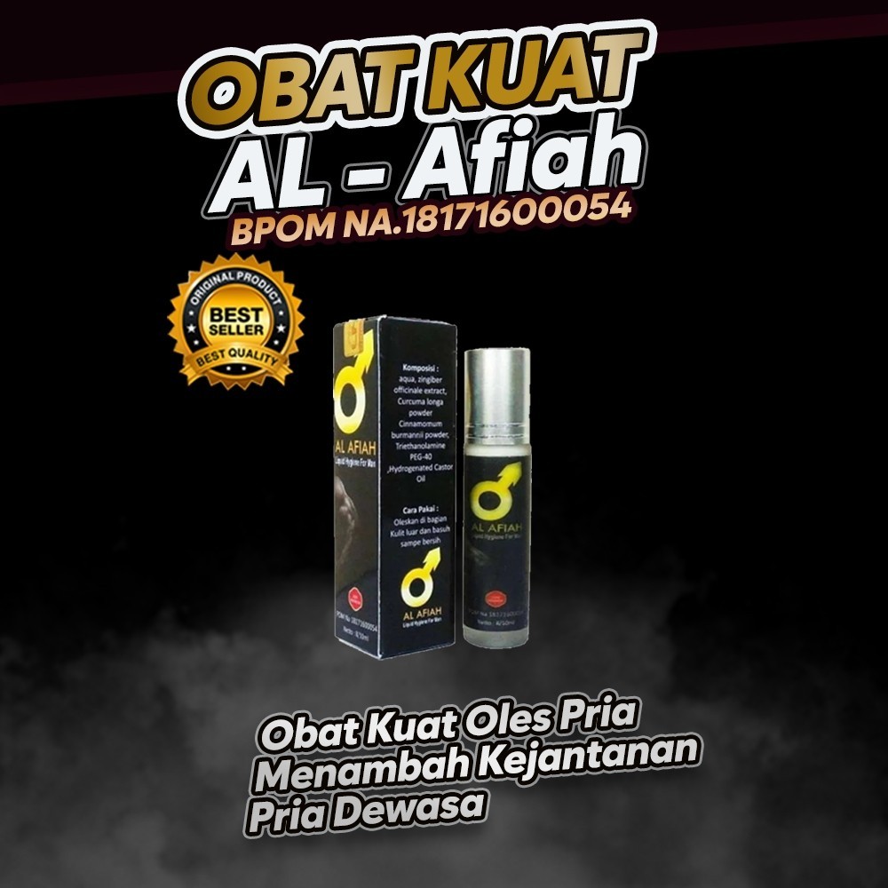 AL AFIAH ORIGINAL OLES PRIA 100% ORI - Al Afiah Obat Oles Mr - P Mengatasi Lemmah Syahwat Dan Tahan 
