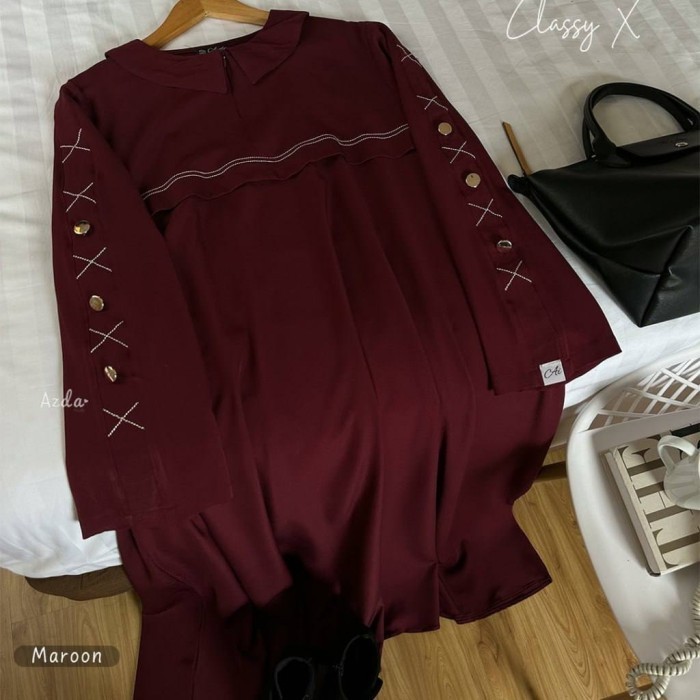 ABAYA CLASSY X SYARI  BY AZDA  - green sage, XL