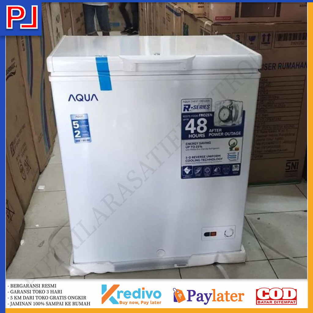 Chest Freezer Box AQUA AQF 150 FR 146 Liter Garansi Resmi