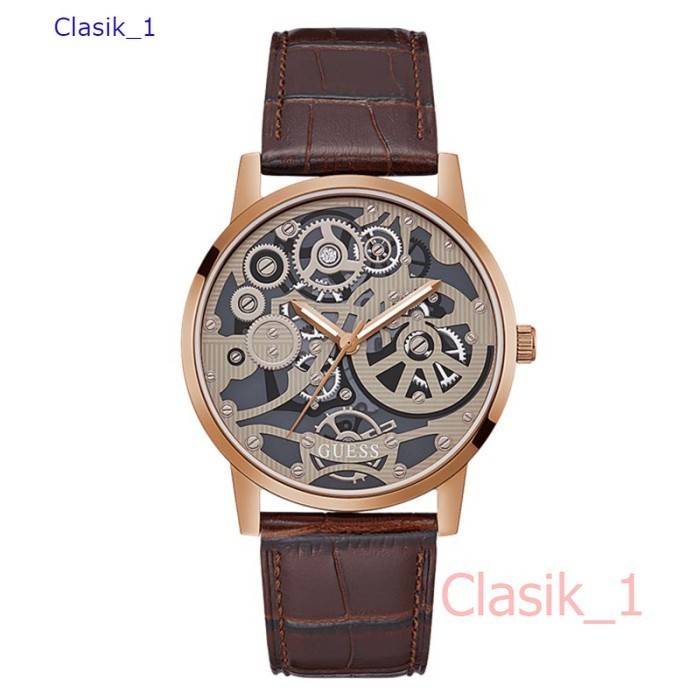 Original 100% GUESS GW0570G2  GADGET Jam Tangan Pria  Brown Leather