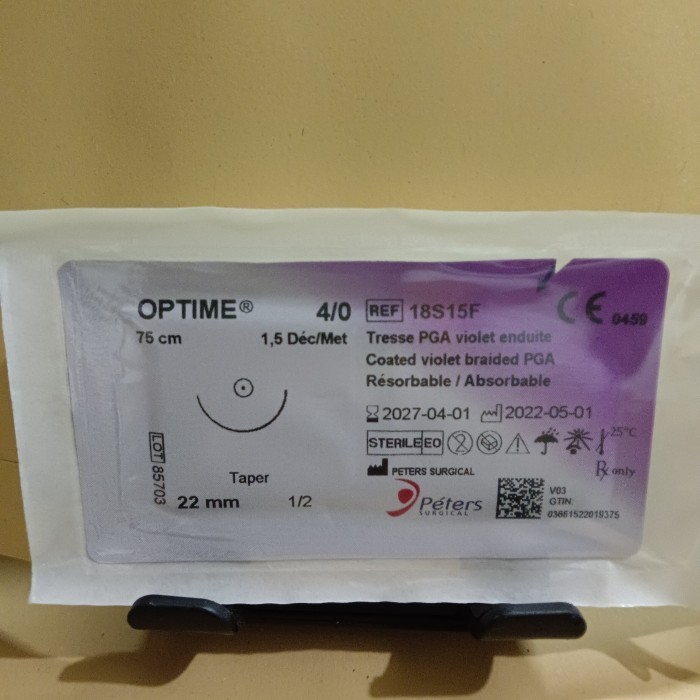 OPTIME 4/0 taper ( PGA ABSORBABLE)