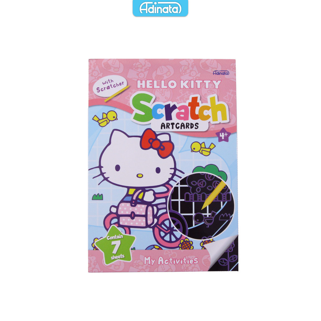 

Hello Kitty Buku Edukasi Anak / Scratch Note / Gosok Paper / Rainbow Colourful / Adinata 2405-9101