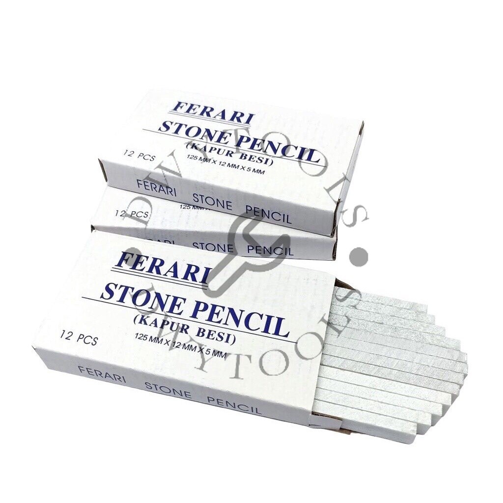 

Kapur Besi Ferrari Putih / Plate Stone Pencil / Pensil Tulis Besi / Kapur Tulis Tukang Las / Kapur Mekanik / Kapur Las Tulis Besi / Ferari / Ferarru