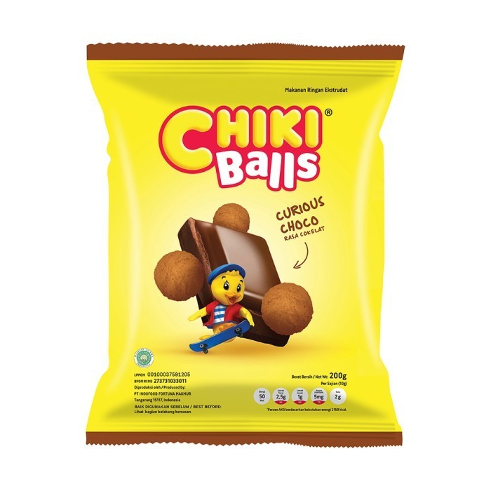 

Chiki Ball Coklat 200 Gr - 3 Pcs