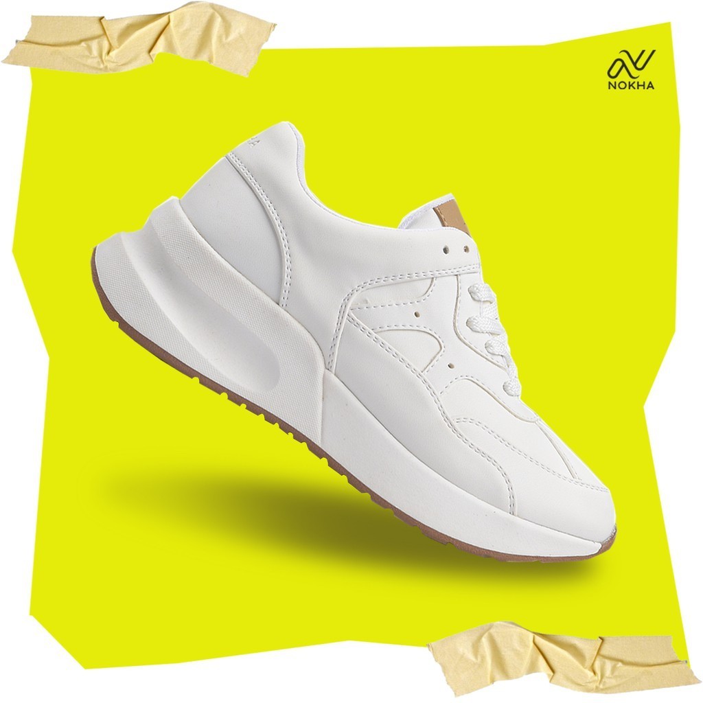 NOKHA Severn White Choco Sepatu Sneakers women