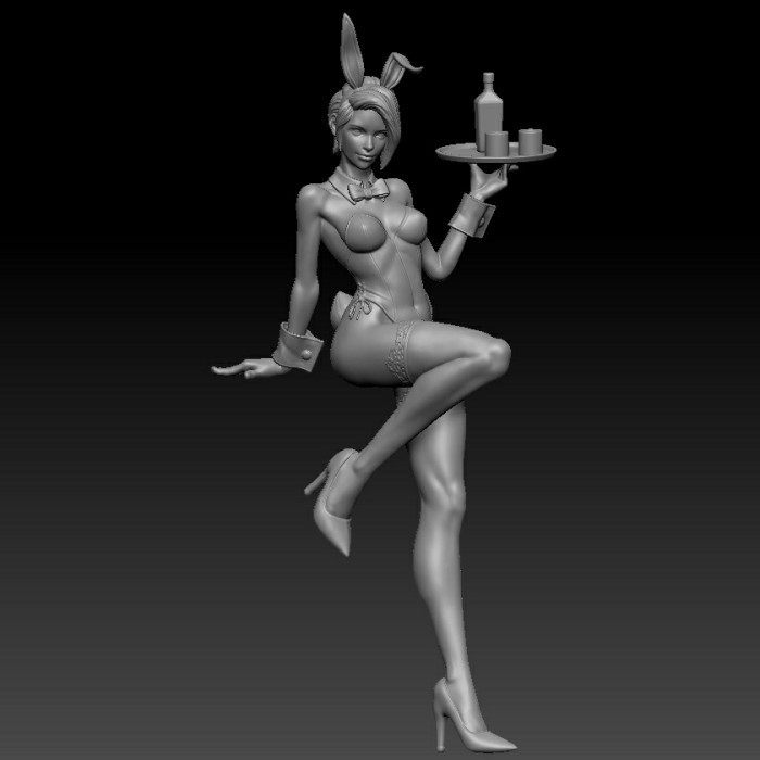RSK figure skala 1/64 bunny girl waiter