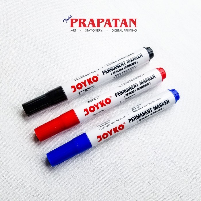 

Joyko Permanent Marker PM / Spidol Permanen - Merah -YY41