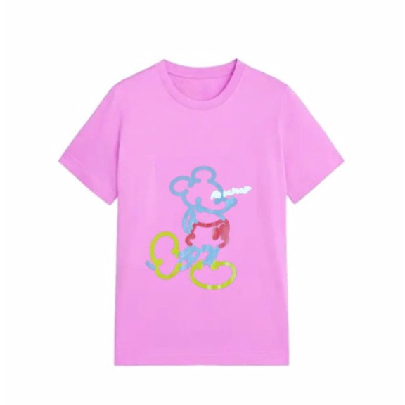 BAJU KAOS TSHIRT HM PURPLE MICKEY ANAK PEREMPUAN